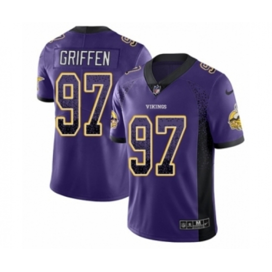 Men's Nike Minnesota Vikings #97 Everson Griffen Limited Purple Rush Drift Fashion NFL Jersey Men's Nike Minnesota Vikings #97 Everson Griffen Limited Purple Rush Drift Fashion NFL Jersey