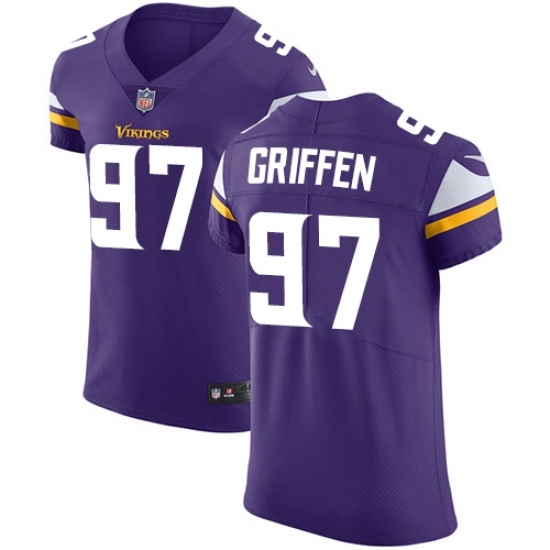 Men's Nike Minnesota Vikings #97 Everson Griffen Purple Team Color Vapor Untouchable Elite Player NFL Jersey Men's Nike Minnesota Vikings #97 Everson Griffen Purple Team Color Vapor Untouchable Elite Player NFL Jersey