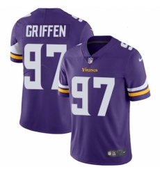 Men's Nike Minnesota Vikings #97 Everson Griffen Purple Team Color Vapor Untouchable Limited Player NFL Jersey Men's Nike Minnesota Vikings #97 Everson Griffen Purple Team Color Vapor Untouchable Limited Player NFL Jersey