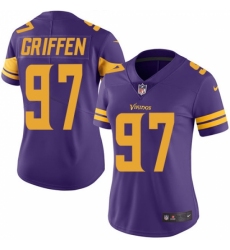 Women's Nike Minnesota Vikings #97 Everson Griffen Elite Purple Rush Vapor Untouchable NFL Jersey