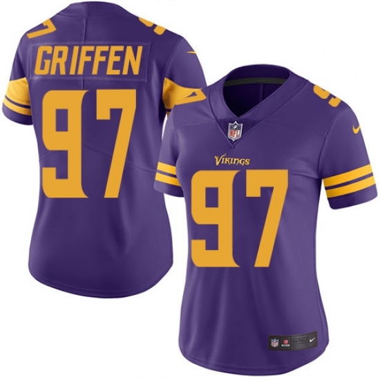 Women's Nike Minnesota Vikings #97 Everson Griffen Elite Purple Rush Vapor Untouchable NFL Jersey Women's Nike Minnesota Vikings #97 Everson Griffen Elite Purple Rush Vapor Untouchable NFL Jersey