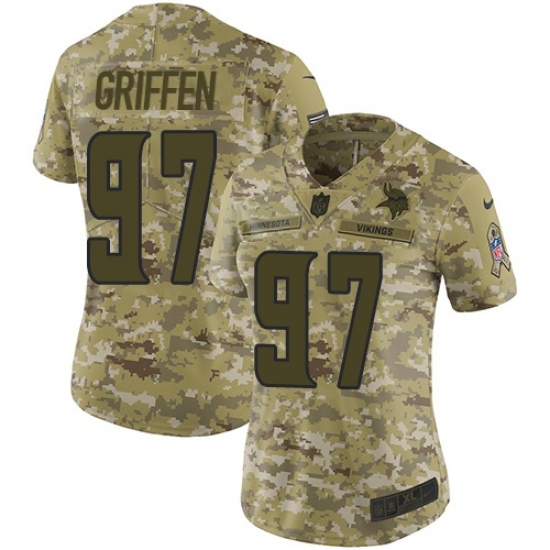 Women's Nike Minnesota Vikings #97 Everson Griffen Limited Camo 2018 Salute to Service NFL Jersey Women's Nike Minnesota Vikings #97 Everson Griffen Limited Camo 2018 Salute to Service NFL Jersey