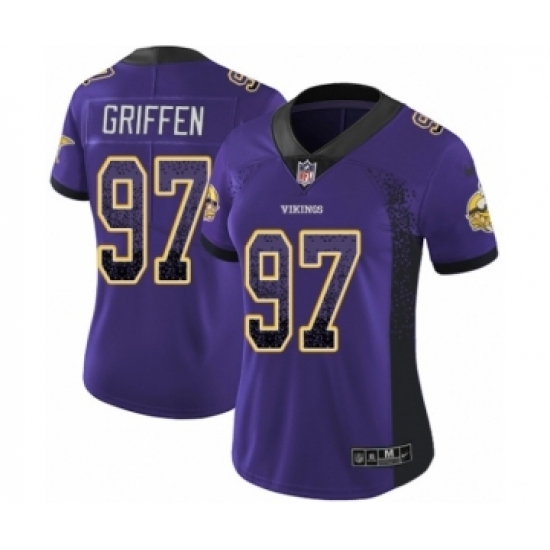 Women's Nike Minnesota Vikings #97 Everson Griffen Limited Purple Rush Drift Fashion NFL Jersey Women's Nike Minnesota Vikings #97 Everson Griffen Limited Purple Rush Drift Fashion NFL Jersey