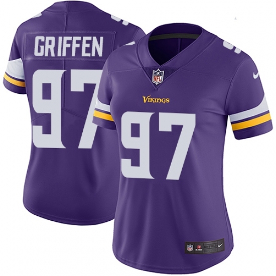 Women's Nike Minnesota Vikings #97 Everson Griffen Purple Team Color Vapor Untouchable Limited Player NFL Jersey Women's Nike Minnesota Vikings #97 Everson Griffen Purple Team Color Vapor Untouchable Limited Player NFL Jersey