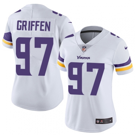 Women's Nike Minnesota Vikings #97 Everson Griffen White Vapor Untouchable Limited Player NFL Jersey Women's Nike Minnesota Vikings #97 Everson Griffen White Vapor Untouchable Limited Player NFL Jersey