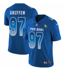 Youth Nike Minnesota Vikings #97 Everson Griffen Limited Royal Blue 2018 Pro Bowl NFL Jersey