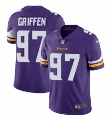 Youth Nike Minnesota Vikings #97 Everson Griffen Purple Team Color Vapor Untouchable Limited Player NFL Jersey