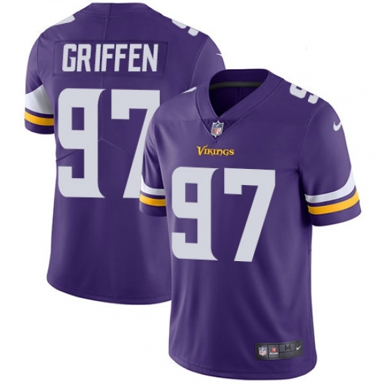 Youth Nike Minnesota Vikings #97 Everson Griffen Purple Team Color Vapor Untouchable Limited Player NFL Jersey Youth Nike Minnesota Vikings #97 Everson Griffen Purple Team Color Vapor Untouchable Limited Player NFL Jersey