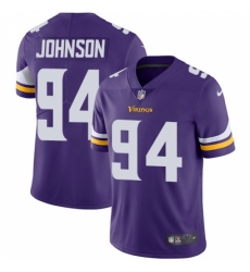 Youth Nike Minnesota Vikings #94 Jaleel Johnson Purple Team Color Vapor Untouchable Limited Player NFL Jersey
