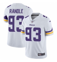 Men's Nike Minnesota Vikings #93 John Randle White Vapor Untouchable Limited Player NFL Jersey