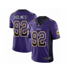 Men's Nike Minnesota Vikings #92 Jalyn Holmes Limited Purple Rush Drift Fashion NFL Jersey