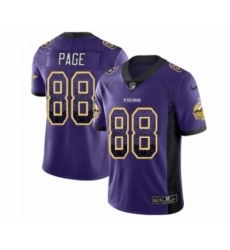 Men's Nike Minnesota Vikings #88 Alan Page Limited Purple Rush Drift Fashion NFL Jersey