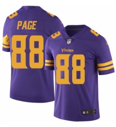 Youth Nike Minnesota Vikings #88 Alan Page Elite Purple Rush Vapor Untouchable NFL Jersey