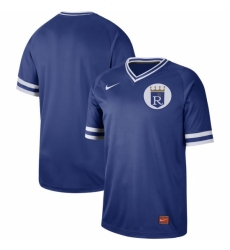 Men's Nike Kansas City Royals Blank Cooperstown Collection Legend V-Neck Jersey Royal