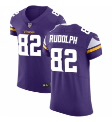 Men's Nike Minnesota Vikings #82 Kyle Rudolph Purple Team Color Vapor Untouchable Elite Player NFL Jersey