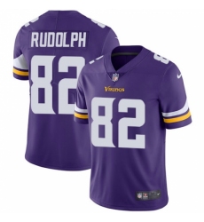 Men's Nike Minnesota Vikings #82 Kyle Rudolph Purple Team Color Vapor Untouchable Limited Player NFL Jersey