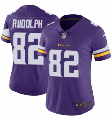 Women's Nike Minnesota Vikings #82 Kyle Rudolph Purple Team Color Vapor Untouchable Limited Player NFL Jersey