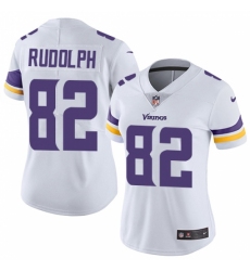 Women's Nike Minnesota Vikings #82 Kyle Rudolph White Vapor Untouchable Limited Player NFL Jersey
