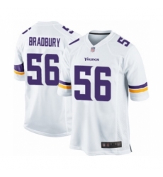 Men's Minnesota Vikings #56 Garrett Bradbury Game White Football Jersey