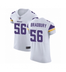 Men's Minnesota Vikings #56 Garrett Bradbury White Vapor Untouchable Elite Player Football Jersey