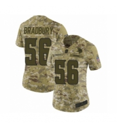 Women's Minnesota Vikings #56 Garrett Bradbury Limited Camo 2018 Salute to Service Football Jersey