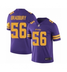 Youth Minnesota Vikings #56 Garrett Bradbury Limited Purple Rush Vapor Untouchable Football Jersey