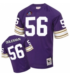 Mitchell And Ness Minnesota Vikings #56 Chris Doleman Purple Hall of Fame 2012 Authentic Throwback NFL Jersey