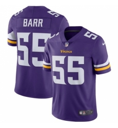 Youth Nike Minnesota Vikings #55 Anthony Barr Purple Team Color Vapor Untouchable Limited Player NFL Jersey