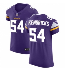 Men's Nike Minnesota Vikings #54 Eric Kendricks Purple Team Color Vapor Untouchable Elite Player NFL Jersey