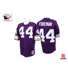Mitchell And Ness Minnesota Vikings #44 Chuck Foreman Purple Team Color Authentic Throwback NFL Jersey