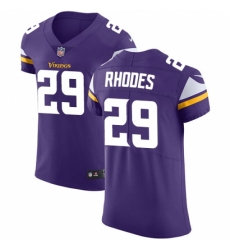 Men's Nike Minnesota Vikings #29 Xavier Rhodes Purple Team Color Vapor Untouchable Elite Player NFL Jersey