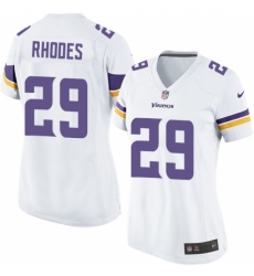 Women's Nike Minnesota Vikings #29 Xavier Rhodes Game White NFL Jersey
