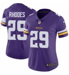 Women's Nike Minnesota Vikings #29 Xavier Rhodes Purple Team Color Vapor Untouchable Limited Player NFL Jersey