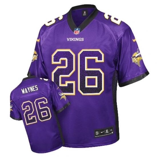 Men's Nike Minnesota Vikings #26 Trae Waynes Elite Purple Drift Fashion NFL Jersey Men's Nike Minnesota Vikings #26 Trae Waynes Elite Purple Drift Fashion NFL Jersey