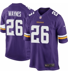 Men's Nike Minnesota Vikings #26 Trae Waynes Game Purple Team Color NFL Jersey Men's Nike Minnesota Vikings #26 Trae Waynes Game Purple Team Color NFL Jersey