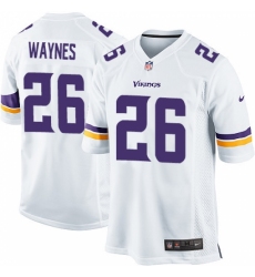 Men's Nike Minnesota Vikings #26 Trae Waynes Game White NFL Jersey