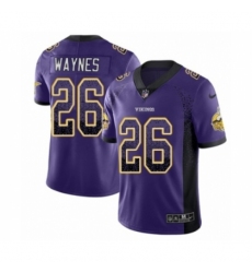 Men's Nike Minnesota Vikings #26 Trae Waynes Limited Purple Rush Drift Fashion NFL Jersey