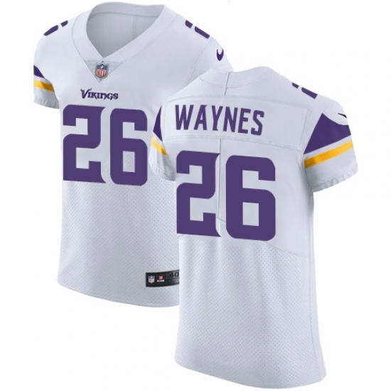 Men's Nike Minnesota Vikings #26 Trae Waynes White Vapor Untouchable Elite Player NFL Jersey Men's Nike Minnesota Vikings #26 Trae Waynes White Vapor Untouchable Elite Player NFL Jersey