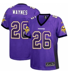 Women's Nike Minnesota Vikings #26 Trae Waynes Elite Purple Drift Fashion NFL Jersey Women's Nike Minnesota Vikings #26 Trae Waynes Elite Purple Drift Fashion NFL Jersey