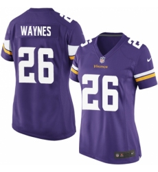 Women's Nike Minnesota Vikings #26 Trae Waynes Game Purple Team Color NFL Jersey Women's Nike Minnesota Vikings #26 Trae Waynes Game Purple Team Color NFL Jersey