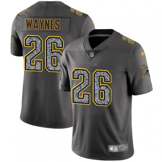 Youth Nike Minnesota Vikings #26 Trae Waynes Gray Static Vapor Untouchable Limited NFL Jersey Youth Nike Minnesota Vikings #26 Trae Waynes Gray Static Vapor Untouchable Limited NFL Jersey
