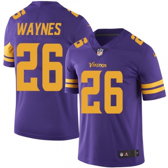 Youth Nike Minnesota Vikings #26 Trae Waynes Limited Purple Rush Vapor Untouchable NFL Jersey Youth Nike Minnesota Vikings #26 Trae Waynes Limited Purple Rush Vapor Untouchable NFL Jersey
