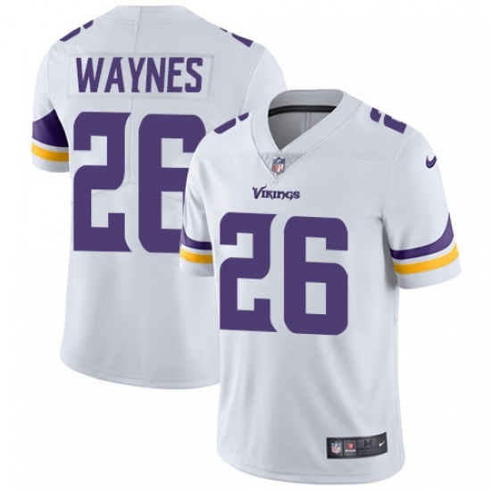 Youth Nike Minnesota Vikings #26 Trae Waynes White Vapor Untouchable Limited Player NFL Jersey Youth Nike Minnesota Vikings #26 Trae Waynes White Vapor Untouchable Limited Player NFL Jersey