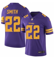 Men's Nike Minnesota Vikings #22 Harrison Smith Limited Purple Rush Vapor Untouchable NFL Jersey