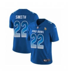 Men's Nike Minnesota Vikings #22 Harrison Smith Limited Royal Blue NFC 2019 Pro Bowl NFL Jersey