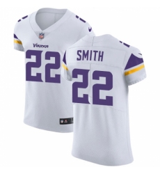 Men's Nike Minnesota Vikings #22 Harrison Smith White Vapor Untouchable Elite Player NFL Jersey
