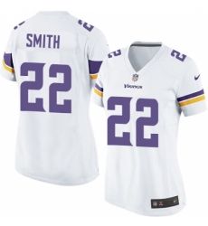 Women's Nike Minnesota Vikings #22 Harrison Smith Game White NFL Jersey