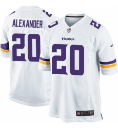 Men's Nike Minnesota Vikings #20 Mackensie Alexander Game White NFL Jersey