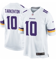 Men's Nike Minnesota Vikings #10 Fran Tarkenton Game White NFL Jersey