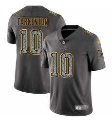 Men's Nike Minnesota Vikings #10 Fran Tarkenton Gray Static Vapor Untouchable Limited NFL Jersey
